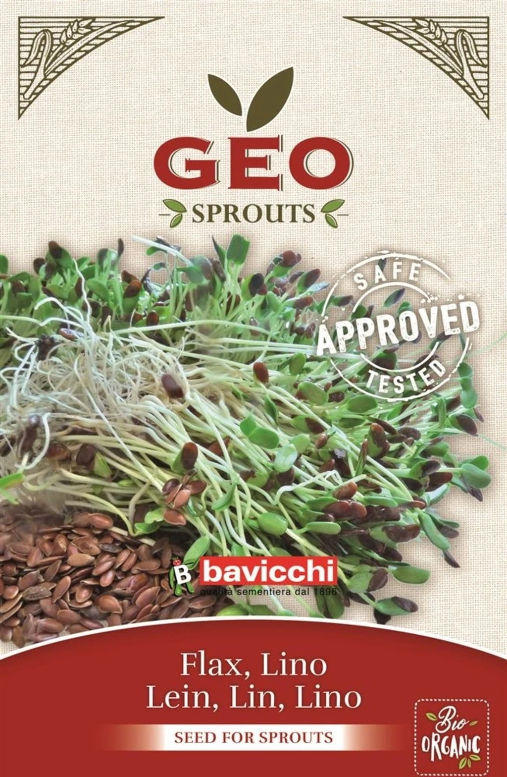 Bio Keimsprossen "Lein", 80 G 3 Bio Keimsprossen "Lein", 80 G