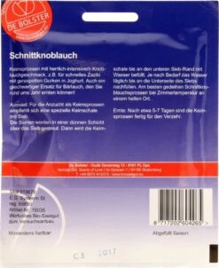 Keimsprossen "Schnittknoblauch", 20 G -Deutschland Samen Kraft Verkaufs-Shop keimsprossen schnittknoblauch 20 g 1650486 de