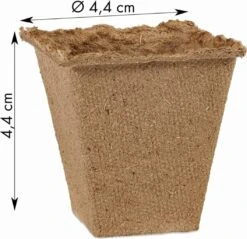 Abbaubare Anzuchttöpfe Eckig, 120 Stück -Deutschland Samen Kraft Verkaufs-Shop own grown abbaubare anzuchttoepfe eckig 120 st 1679321 de