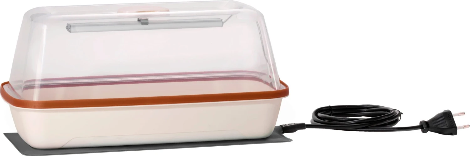 Gewächshaus & Pflanzkasten BoQube M PLUS LED & Heizmatte - Creme/Kupferbraun 4 Gewächshaus & Pflanzkasten BoQube M PLUS LED & Heizmatte - Creme/Kupferbraun – Bild 2