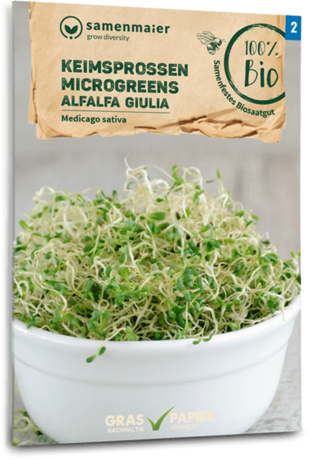 Bio Keimsprossen/Microgreens - Alfalfa Giulia 3 Bio Keimsprossen/Microgreens - Alfalfa Giulia