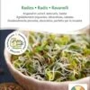 Bio Keimsprossen "Radies" -Deutschland Samen Kraft Verkaufs-Shop sativa bio keimsprossen radies 1683194 de