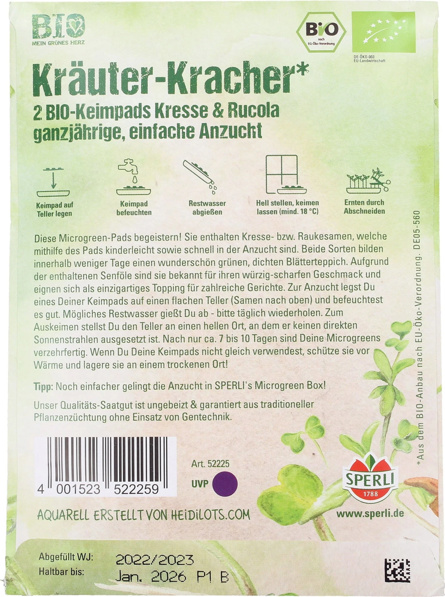 Bio Herztüte Microgreens 4 Bio Herztüte Microgreens – Bild 2