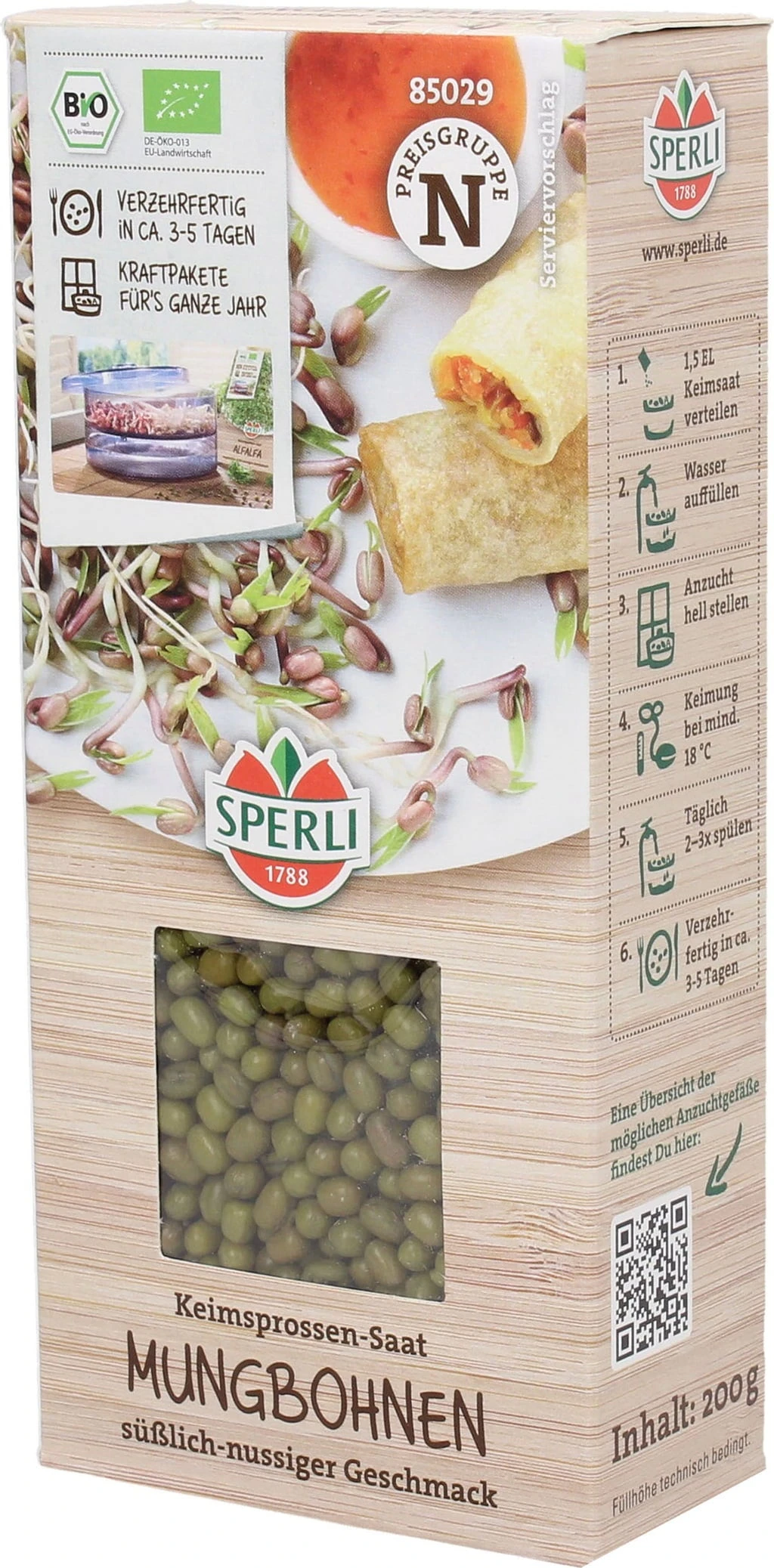 Bio Keimsprossen-Saat Mungbohnen 4 Bio Keimsprossen-Saat Mungbohnen – Bild 2