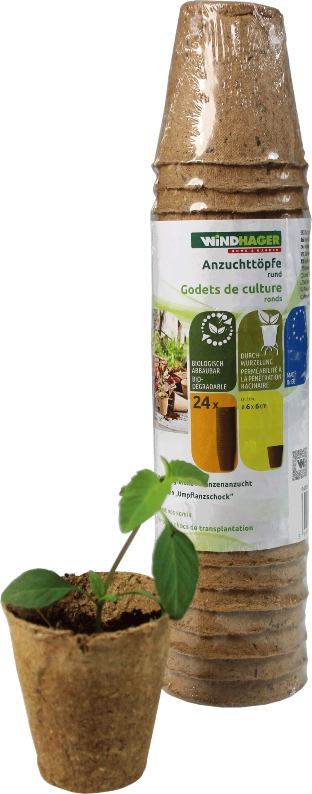 Windhager Anzucht-Töpfe 6 Cm Rund, 24 Stück 3 Windhager Anzucht-Töpfe 6 Cm Rund, 24 Stück