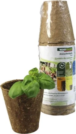 Windhager Anzucht-Töpfe 8 Cm Rund, 16 Stück