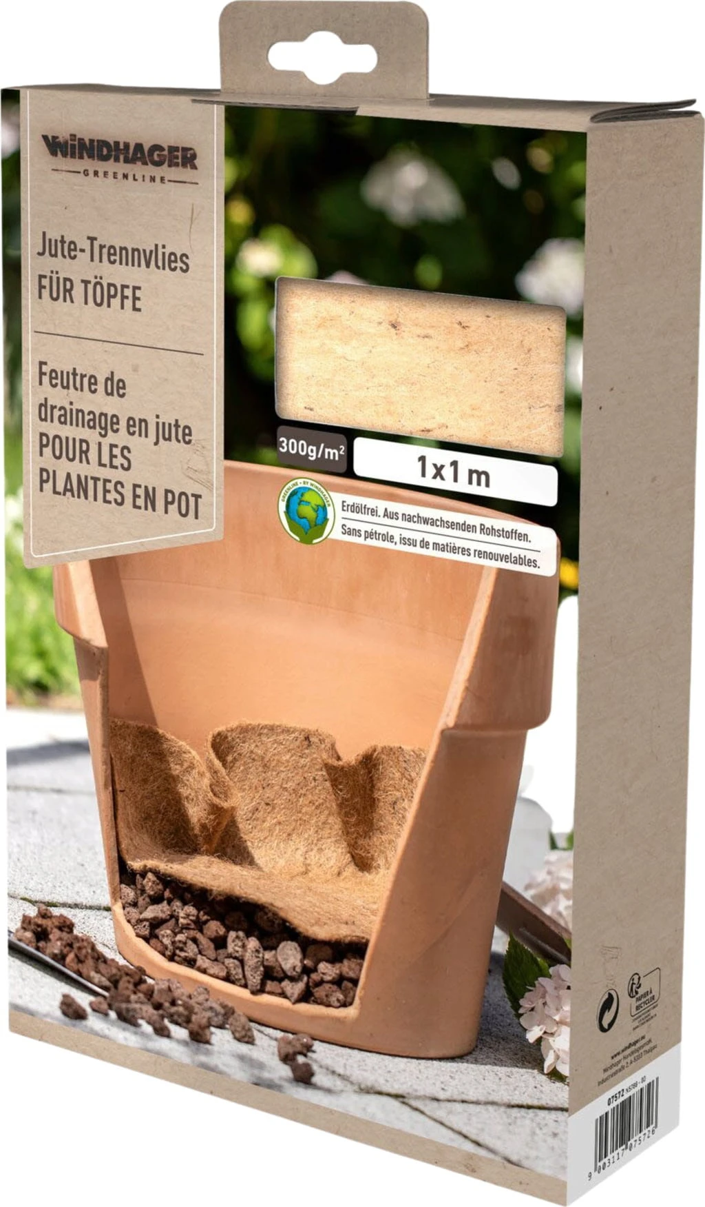 Windhager Jute-Trennvlies Für Töpfe 3 Windhager Jute-Trennvlies Für Töpfe